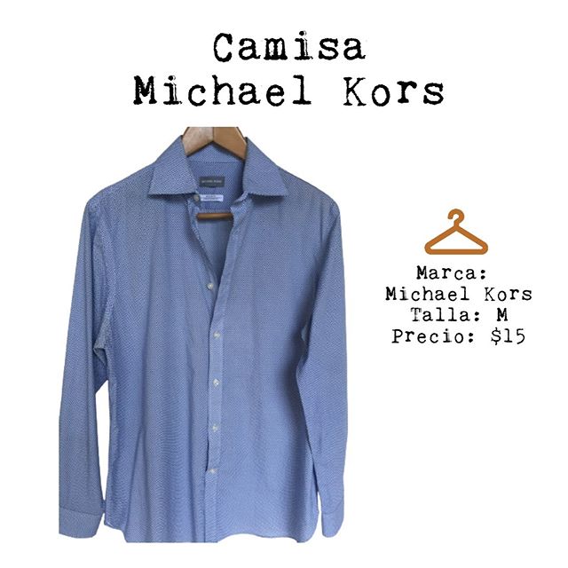Photo by Batista Preloved Clothing on October 05, 2020. La imagen puede contener: texto que dice "Camisa Michael Kors Marca: Michael Kors Talla: M Precio: $15".